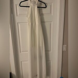 Lulu's Cream Lace-Trimmed Dress
